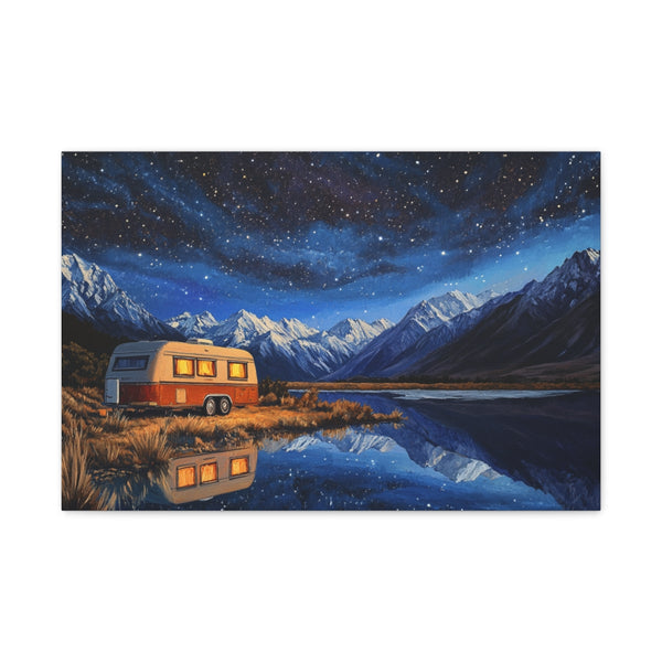 Aoraki Mackenzie Dark Sky Reserve New Zealand Starr (Edition III) — 24×16 Canvas Wall Art — Front Gallery-Wrapped Canvas View