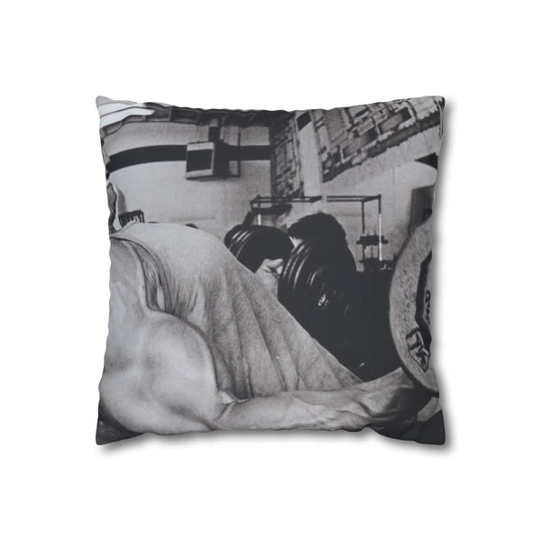 Arnold Schwarzenegger Bodybuilding (Edition II) — 40×40 Cushion Cover — Front 40×40 cm Square Cushion View
