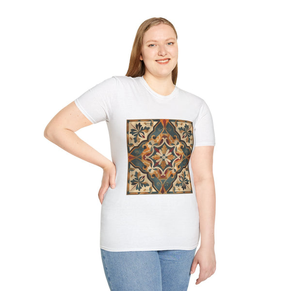 Artisan Tiles — Graphic Cotton T-Shirt — Model Streetwear Fit View