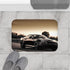 Aston Martin Dbs Driving High Speed Luxury Memory Foam Bath Mat - Bathroom Lifestyle View