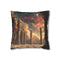 Astral Chessboard Hovering in Temple — Double-Sided Cushion Cover — Front Double-Sided Cushion View