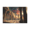 Astral Chessboard Hovering in Temple — 24×16 Canvas Wall Art — Front Gallery-Wrapped Canvas View