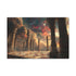 Astral Chessboard Hovering in Temple — 24×16 Canvas Wall Art — Front Gallery-Wrapped Canvas View