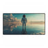 Astronaut Standing on Mirror Ocean — XXL Gaming Desk Mat — Full Top-Down Artwork View