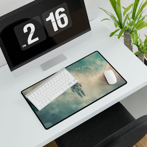 Astronaut Unzipping the Sky — XXL Gaming Desk Mat — Gaming & Workspace Desk Setup View