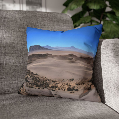 Atacama Desert Chile — 40×40 Cushion Cover — Sofa & Living Room Lifestyle View