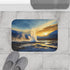 Atacama Desert in Chile Geyser Blasts Superheated W — 61×43 Memory Foam Bath Mat — Modern Bathroom Floor Lifestyle View