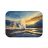 Atacama Desert in Chile Geyser Blasts Superheated W — 61×43 Memory Foam Bath Mat — Top-Down Velvet Microfibre Artwork View