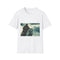 Attila the Hun on Horseback in Fur Cloak — Graphic Cotton T-Shirt — Front Graphic Print View