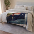 Australia Flag — 50×60 Plush Throw Blanket — Draped Over Sofa & Bed Lifestyle View