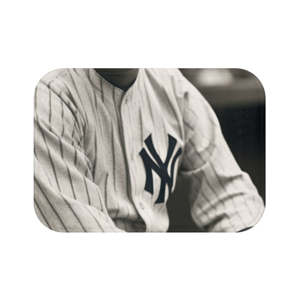 Babe Ruth Baseball (Edition II) — Memory Foam Bath Mat — Top-Down Memory Foam Bath Mat View