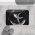 Ballet Dancer Spinning Through Gravity — Memory Foam Bath Mat — Modern Bathroom Floor Lifestyle View