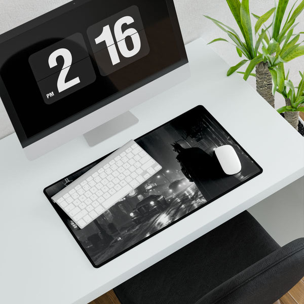 Batman Gotham City — XXL Gaming Desk Mat — Gaming & Workspace Desk Setup View