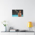 Beach Leonardo Dicaprio — Stretched Canvas Wall Art — Living Room Wall Lifestyle View