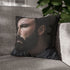 Ben Affleck — 40×40 Cushion Cover — Sofa & Living Room Lifestyle View