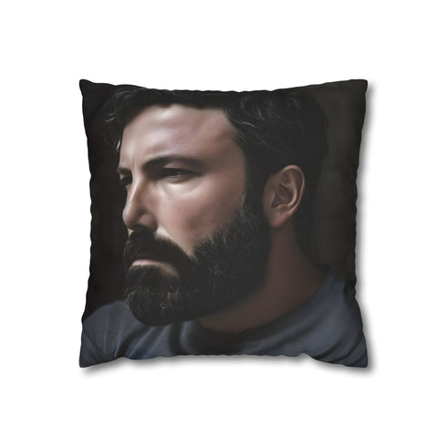 Ben Affleck — 40×40 Cushion Cover — Front 40×40 cm Square Cushion View
