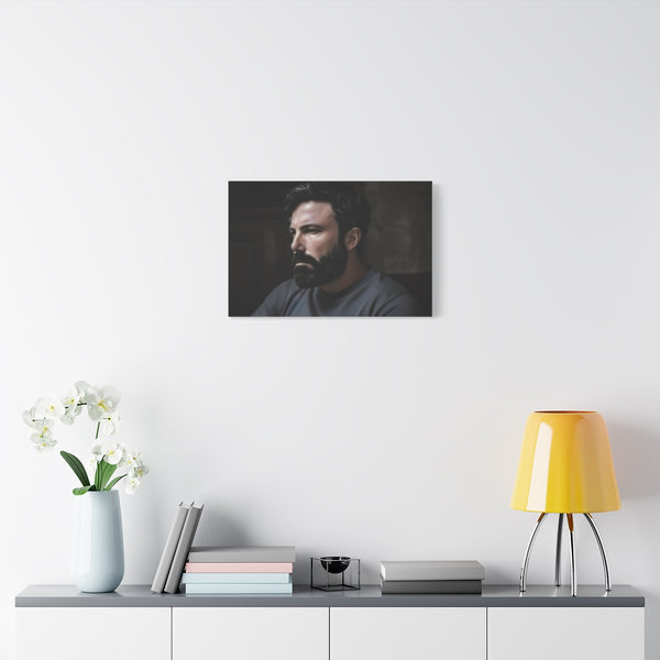 Ben Affleck — Stretched Canvas Wall Art — Living Room Wall Lifestyle View