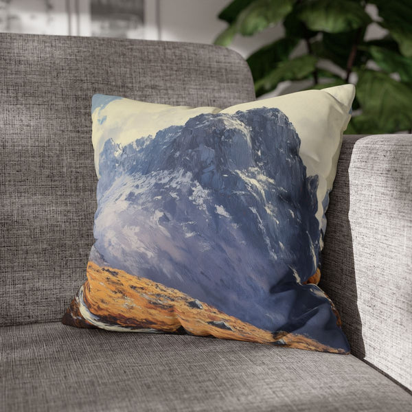 Ben Nevis Scotland Painting (Edition XI) — Double-Sided Cushion Cover — Sofa & Armchair Living Room Lifestyle View