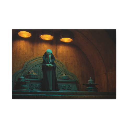 Bib Fortuna Standing at the Throne — 24×16 Canvas Wall Art — Front Gallery-Wrapped Canvas View