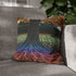 Binary Tree with Rainbow Roots — Double-Sided Cushion Cover — Sofa & Armchair Living Room Lifestyle View