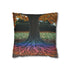 Binary Tree with Rainbow Roots — Double-Sided Cushion Cover — Front Double-Sided Cushion View