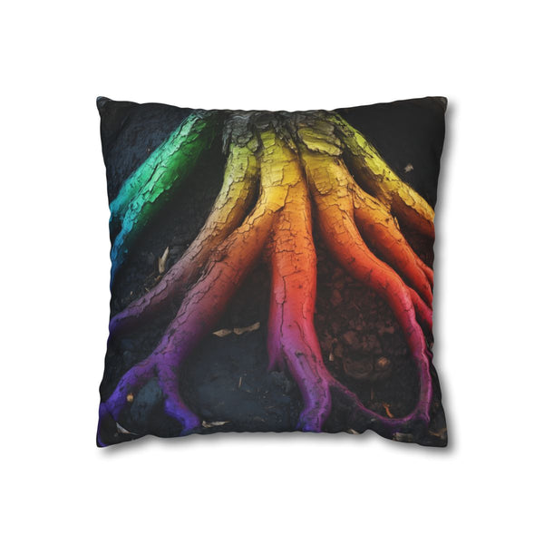 Binary Tree with Rainbow Roots (Edition II) — Double-Sided Cushion Cover — Front Double-Sided Cushion View