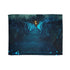 Bioluminescent Vines on Ghost Bridge — Plush Fleece Throw Blanket — Full Spread Plush Fleece Artwork View