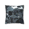Biomechanical Skull with Chrome Textures — 40×40 Cushion Cover — Front 40×40 cm Square Cushion View