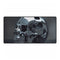 Biomechanical Skull with Chrome Textures — XXL Gaming Desk Mat — Full Top-Down Artwork View