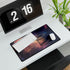 Bird Cage Floating Above Galaxy — XL & XXL Desk Mat — Gaming & Workspace Desk Setup View