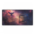 Bird Cage Floating Above Galaxy — XL & XXL Desk Mat — Full Top-Down Artwork View