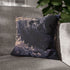 Black Hole Pulling in Stardust — 40×40 Cushion Cover — Sofa & Living Room Lifestyle View