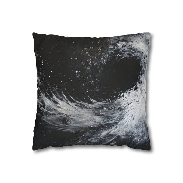 Black Hole Pulling in Stardust (Edition V) — Double-Sided Cushion Cover — Front Double-Sided Cushion View