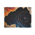 Black Hole Swallowing Time and Space — 50×60 Plush Throw Blanket — Full Flat Artwork View