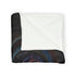 Black Hole Swallowing Time and Space — 50×60 Plush Throw Blanket — Draped Over Sofa & Bed Lifestyle View