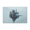 Blizzard Wrapping Floating Castle — 24×16 Canvas Wall Art — Front Gallery-Wrapped Canvas View