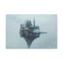 Blizzard Wrapping Floating Castle — 24×16 Canvas Wall Art — Front Gallery-Wrapped Canvas View