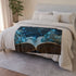 Book Pages Turning into Constellations Plush Fleece Throw Blanket