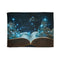 Book Pages Turning into Constellations Plush Fleece Throw Blanket