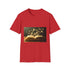 Book with Words Turning Into Butterflies Graphic Unisex Softstyle T-Shirt - Red Variant