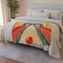 Bowling Alley — Plush Fleece Throw Blanket — Draped Over Sofa & Bed Lifestyle View