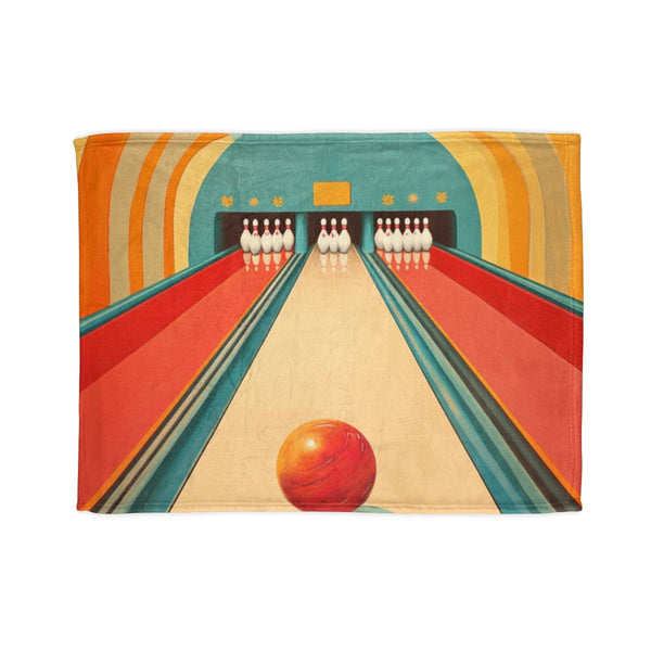 Bowling Alley — Plush Fleece Throw Blanket — Full Flat Artwork View