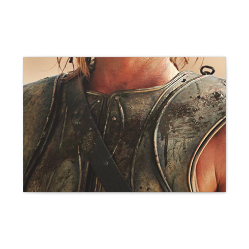 Brad Pitt Achilles — 24×16 Canvas Wall Art — Front Gallery-Wrapped Canvas View