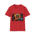 Bridge of Light Across Black Hole Graphic Unisex Softstyle T-Shirt - Red Variant