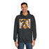 Bumblebee Transformers Graphic Unisex College Hoodie - Lifestyle Model View