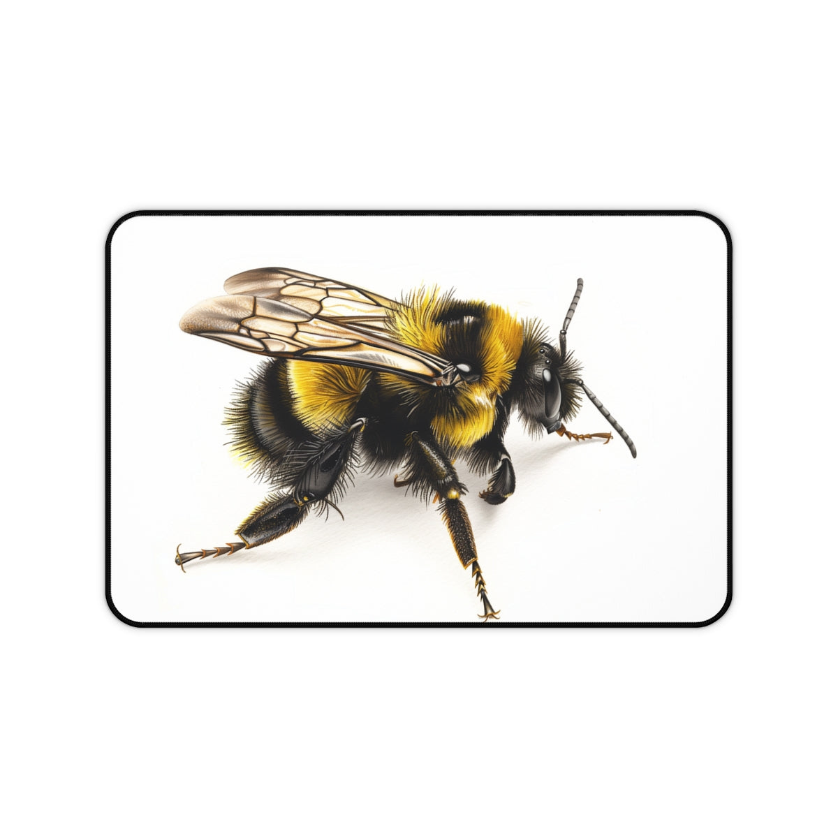 Bumblebee Watercolor Desk Mat: Buzz-worthy Style