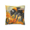 Bumblebee Watercolor — Double-Sided Cushion Cover — Front Double-Sided Cushion View