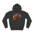 Bustling Asian Night Market Stalls Lanterns Graphic Unisex College Hoodie - Jet Black Front