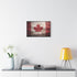 Canada Flag — Stretched Canvas Wall Art — Living Room Wall Lifestyle View