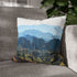 Canyon Shaped Like Musical Waveform — Double-Sided Cushion Cover — Sofa & Armchair Living Room Lifestyle View